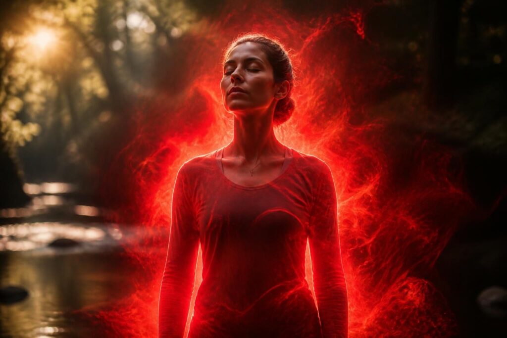 Aura rouge : que révèle cette énergie intense sur votre bien-être ?