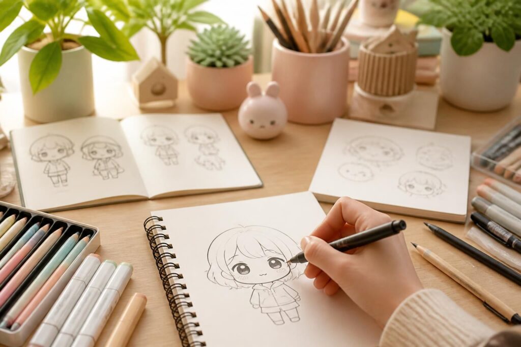 Dessiner kawaii facile : astuces simples pour créer vos personnages tout mignons