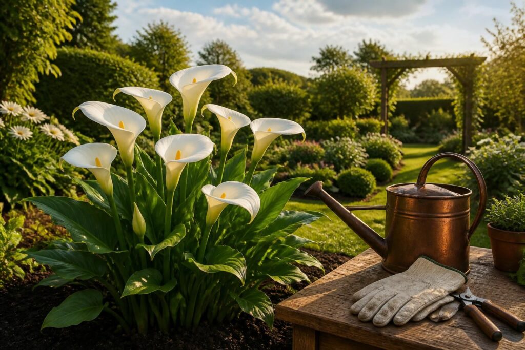 découvrez comment entretenir la calla fleur pour embellir votre jardin toute l'année grâce à nos conseils pratiques et astuces faciles à suivre.