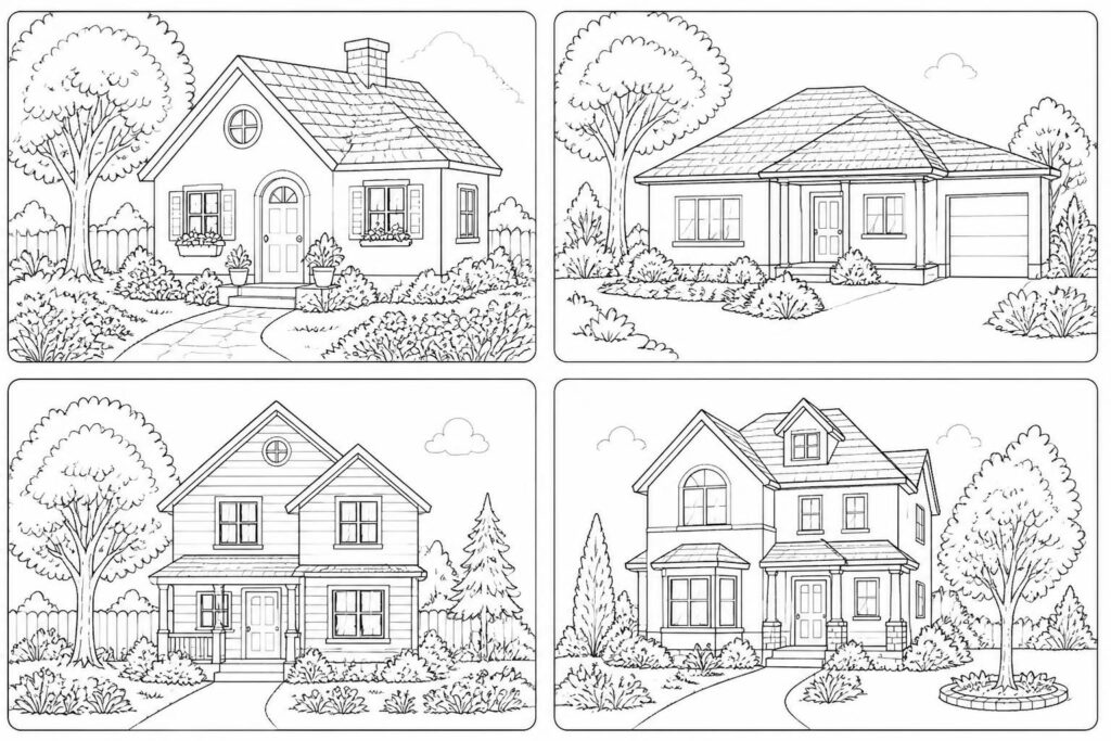Coloriage maison : des modèles à imprimer pour occuper les enfants